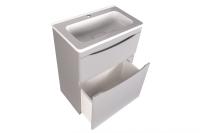 Тумба с раковиной Бергамо Мини 60 напольная, Люкс антискрейч серый Style Line фото в интернет-магазине Русалия