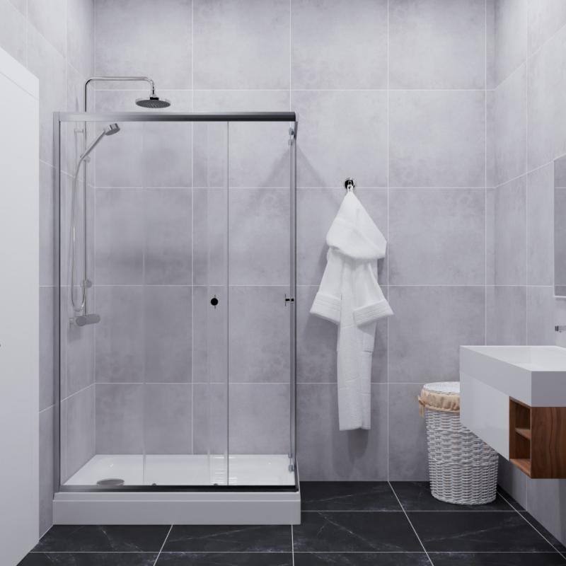 Душевой уголок «Вента-Хром» 120х80, прямоуг. низ. подд. (2 места+сифонD90мм) Тритон Щ0000049618