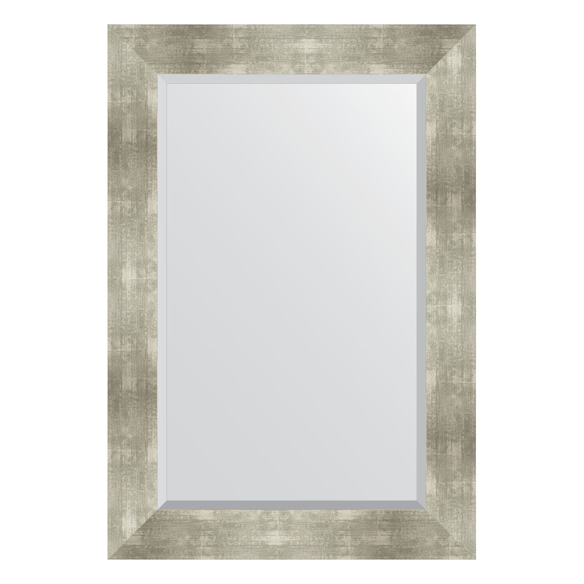 Зеркало настенное с фацетом EVOFORM в багетной раме алюминий, 66х96 см, BY 1180