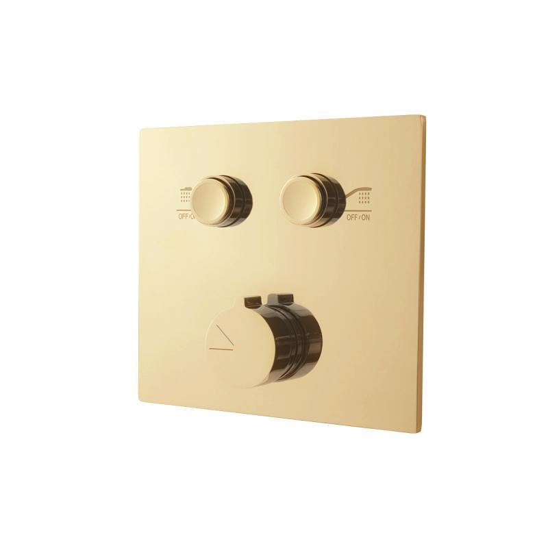 Встраиваемый смеситель для душа VSCV-421BG4 двухфункциональный, брашированное золото Vincea