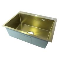 Мойка для кухни Fmark FSC6050C, матовое золото фото в интернет-магазине Русалия