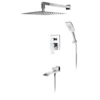 Душевая система встраиваемая Hansberge H6077C, хром фото в интернет-магазине Русалия