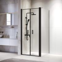 Душевой уголок RGW PA-134B (PA-104B+Z-050-2B+O-104B) 1000x1000, профиль черный, стекло прозрачное фото в интернет-магазине Русалия