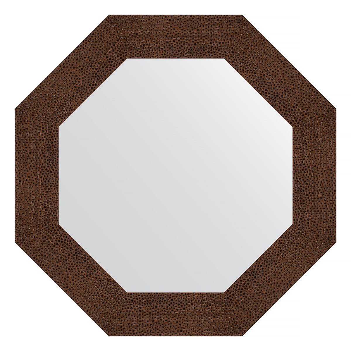 Зеркало настенное Octagon EVOFORM в багетной раме бронзовая лава, 66,6х66,6 см, BY 3806