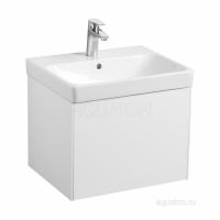 Тумба под раковину AQUATON Асти 55 белый глянец, белый матовый 1A263101AX2B0 фото в интернет-магазине Русалия
