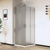 Душевой уголок City VSS-5CT800MT, 800*800, хром, стекло текстурное Vincea фото в интернет-магазине Русалия