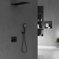 Душевой комплект VSFW-401TMB термостатический встраиваемый, трехрежимный, черный Vincea фото в интернет-магазине Русалия