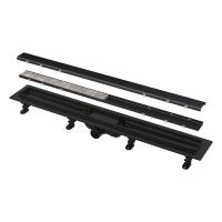 Водоотводящий желоб с двойной решеткой APZ19BLACK-750 черный Alcaplast фото в интернет-магазине Русалия