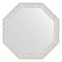 Зеркало настенное Octagon EVOFORM в багетной раме чеканка белая, 48,2х48,2 см, BY 3676 фото в интернет-магазине Русалия