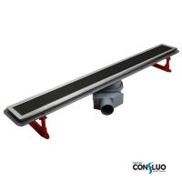 Душевой лоток Pestan 450 Premium Line Black Glass  (13000291) фото в интернет-магазине Русалия