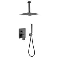 Душевая система встраиваемая (без излива) Grocenberg GB5089BL-4, черный фото в интернет-магазине Русалия