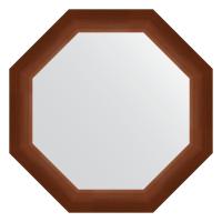 Зеркало настенное Octagon EVOFORM в багетной раме орех, 57х57 см, BY 3991 фото в интернет-магазине Русалия