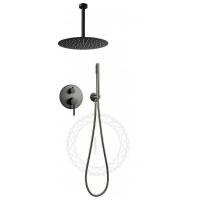 Душевая система встраиваемая FILARETE Roun FL1024BG, графит фото в интернет-магазине Русалия