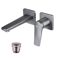 Смеситель Lemark Bronx для раковины встраиваемый (LM3736GM) фото в интернет-магазине Русалия