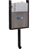 AMBERG 404 MT-CR Инсталляция для напольного унитаза. Матовый хром кнопка WeltWasser фото в интернет-магазине Русалия