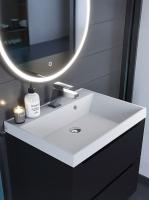 Раковина для ванной 60 см, Uperwood Classic Quartz, кварцевая, белая матовая, жасмин 291030000 фото в интернет-магазине Русалия