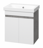 Тумба Ронда 50 подвесная с раковиной Cersanit Moduo Slim 50 Misty фото в интернет-магазине Русалия