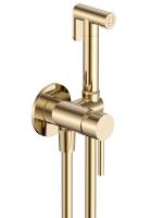 AQM6817BG Siena Готовый комплект гигиенического душа (скрытый монтаж, латунная лейка), золото шлифованное фото в интернет-магазине Русалия