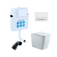 SET BW AQUATEK ЛИБРА N (смывной бачок AQUATEK INS-0000019+кнопка KDI-0000030+унитаз ЛИБРА New AQ1908N-00 с тонким сиденьем soft-close) фото в интернет-магазине Русалия