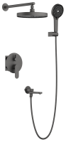 Душевая система BELZ встроенная оружейная сталь (B80713-3) фото в интернет-магазине Русалия