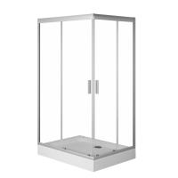 W90G-404-120280-MT Gem Twin Slide 120x80. Душевое ограждение,120x80, профиль мат хром, стекло прозра Am.Pm фото в интернет-магазине Русалия