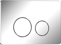 INOX-O Клавиша смыва 246 х 165 мм, хром глянцевый, нержавеющая сталь IBERICA BLANCA фото в интернет-магазине Русалия