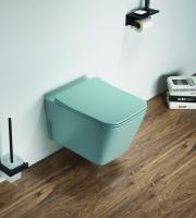 Унитаз подвесной Ceramalux 5170 MLG зеленый матовый фото в интернет-магазине Русалия