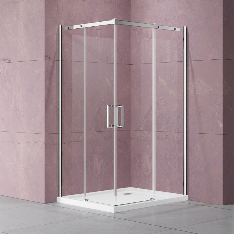 Душевой уголок Dice VSS-4D100CL, 1000*1000, хром, стекло прозрачное Vincea