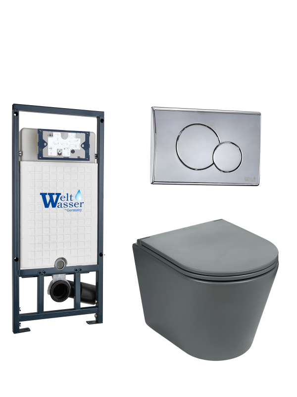 Комплект MARBERG 507 + SALZBACH 043 MT-GR + MAR 507 RD-CR WeltWasser