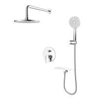 Душевая система скрытого монтажа с тропическим душем и ручным душем Milardo Rora (RORSB02M67) фото в интернет-магазине Русалия