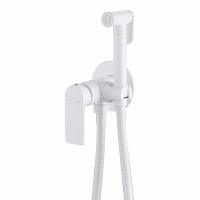 Смеситель ABBER Weiss Insel AF8025W с гигиеническим душем, белый фото в интернет-магазине Русалия