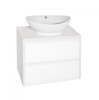 Тумба под накладную раковину Монако 70 белая осина/белый лакобель Style Line фото в интернет-магазине Русалия