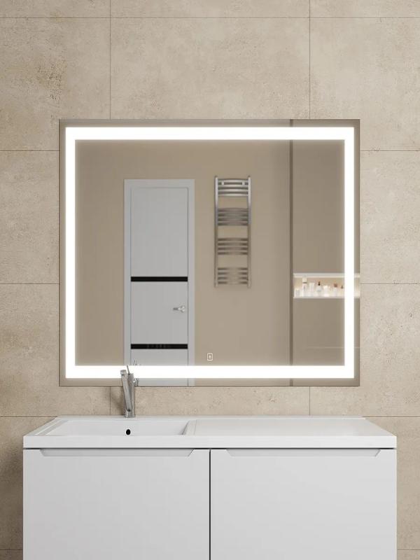 Зеркало для ванной с подсветкой Uperwood Tanos 120х80 см, прямоугольное, сенсор/антизапотевание/без рамы 291020272