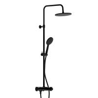 977750300 Jupiter душевая система с душевым ТМС смесителем-полкой, черный Damixa фото в интернет-магазине Русалия