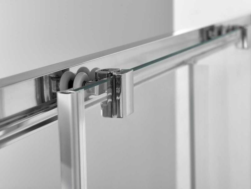 Душевая дверь Alpha VDS-3AL110CLB, 1100, черный, стекло прозрачное Vincea