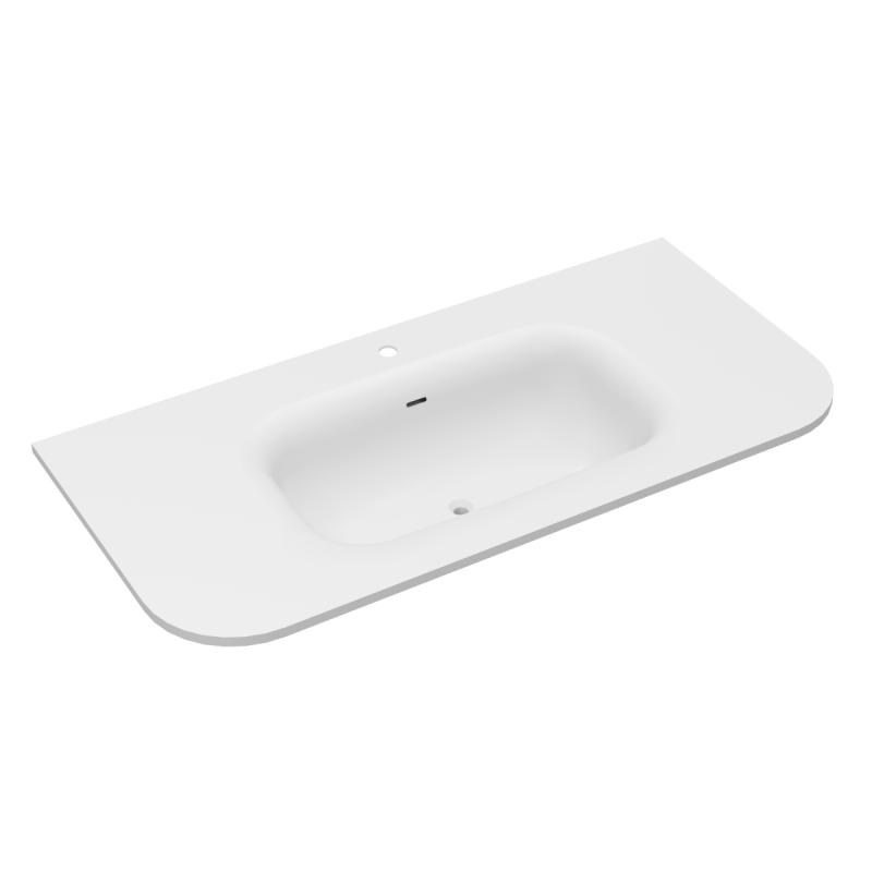 Раковина Alto VCB-4A100MW, Corian, цвет белый матовый Vincea