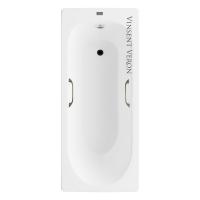 Ванна чугунная Vinsent Veron Soissons 170x70x42 с квадратными бронзовыми ручками VCN1707042H/VH0012BR фото в интернет-магазине Русалия