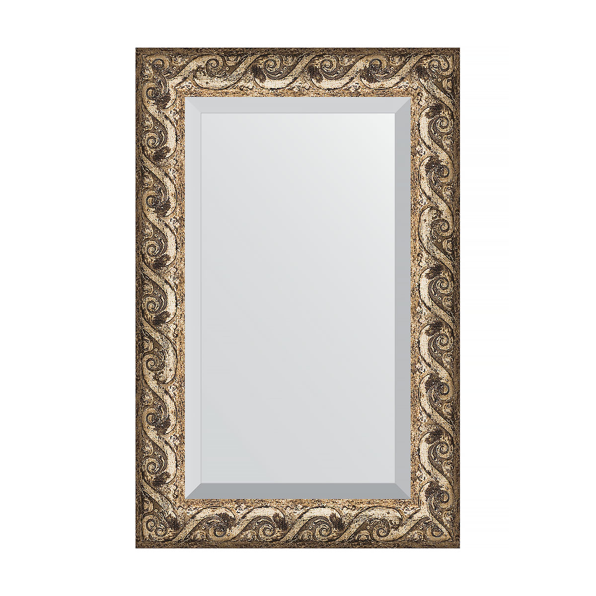 Зеркало настенное с фацетом EVOFORM в багетной раме фреска, 56х86 см, BY 1239