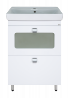 Тумба Урал 60 с 2 ящиками с раковиной Cersanit Como 60 Misty фото в интернет-магазине Русалия