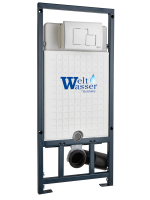 MARBERG 507 SE WT Инсталляция для унитаза. Квадратная белая кнопка WeltWasser фото в интернет-магазине Русалия