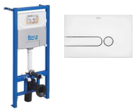 Инсталляция для подвесного унитаза One ZRU9307708 Space пластик ZRU9307690 хром глянец ROCA фото в интернет-магазине Русалия