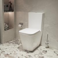 Унитаз-компакт Tornado Q-Line VT2-12T, цвет белый, ультратонкое сиденье soft-close, P-trap Vincea фото в интернет-магазине Русалия