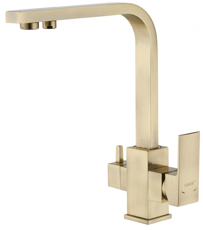 Смеситель для кухонной мойки под фильтр питьевой воды Savol (S-L1807C)