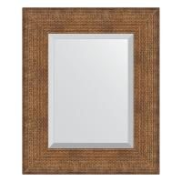 Зеркало настенное с фацетом EVOFORM в багетной раме медная кольчуга, 47х57 см, BY 3944 фото в интернет-магазине Русалия