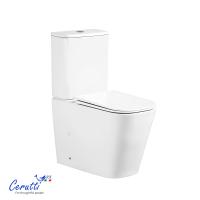 Унитаз напольный Ceruttispa MANLIO Tornado CT10618 безободковый (630х350х805) фото в интернет-магазине Русалия