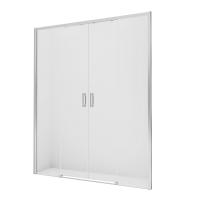 Дверь в нишу NEW TRENDY PRIME 130x200 D-0356A (хром) фото в интернет-магазине Русалия