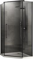 Душевой уголок ABBER Ewiges Wasser AG05080B 80х80 трапеция, профиль черный, прозрачное стекло фото в интернет-магазине Русалия