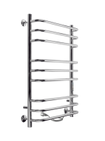 Полотенцесушитель электрический Brace Lux б/п (electro) 80/50 (таймер, скр.монтаж, унив.подкл.R/L, Полиров.) INDIGO  LCBLE80-50Rt фото в интернет-магазине Русалия
