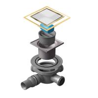 Точечный трап Pestan Confluo Standard 10х10 White Glass Gold (13000177) фото в интернет-магазине Русалия