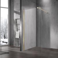 Душевая перегородка Walk-In VSW-1H700CLG, 700*2000, матовый золотой, стекло прозрачное Vincea фото в интернет-магазине Русалия